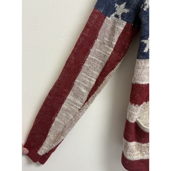 Denim Supply Ralph Lauren American Flag Cardigan Sweater NWT Women’s M RARE - Picture 9 of 11